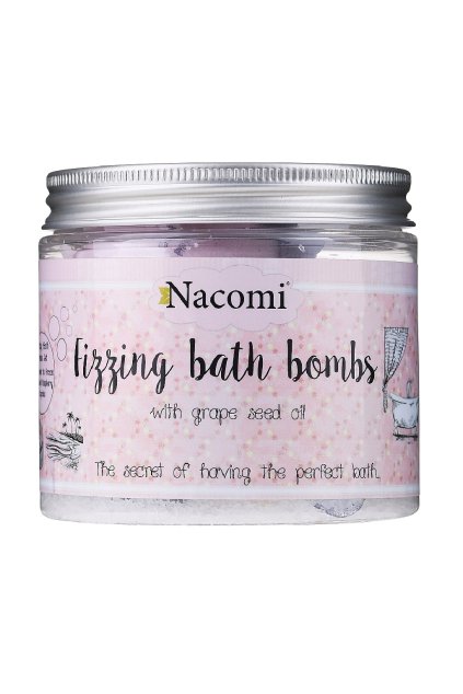 nacomi fizzing bath bombs leto v recku a malina 4ks