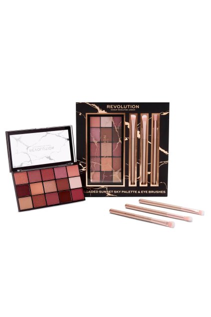 makeup Revolution Reloaded Sunset Sky Palette & Eye Brush Set darkova sada