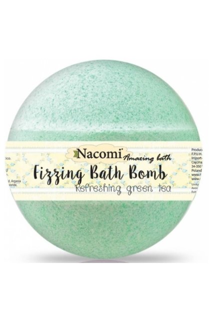 nacomi fizzing bath bombs zeleny caj