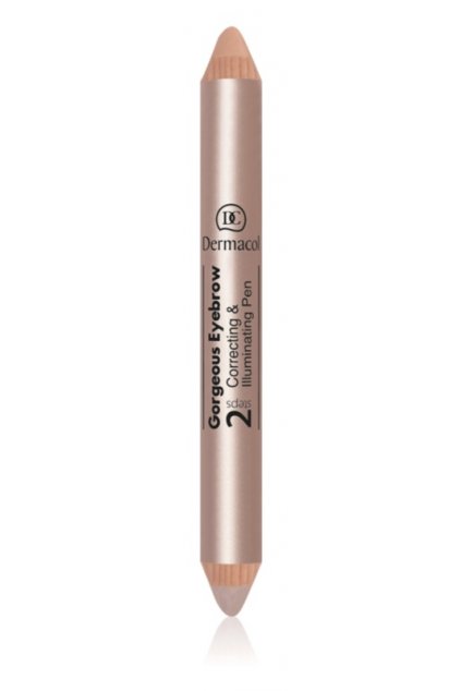 dermacol gorgeous eyebrow korektor a rozjasnovac pod oboci 2 v 1 5 1