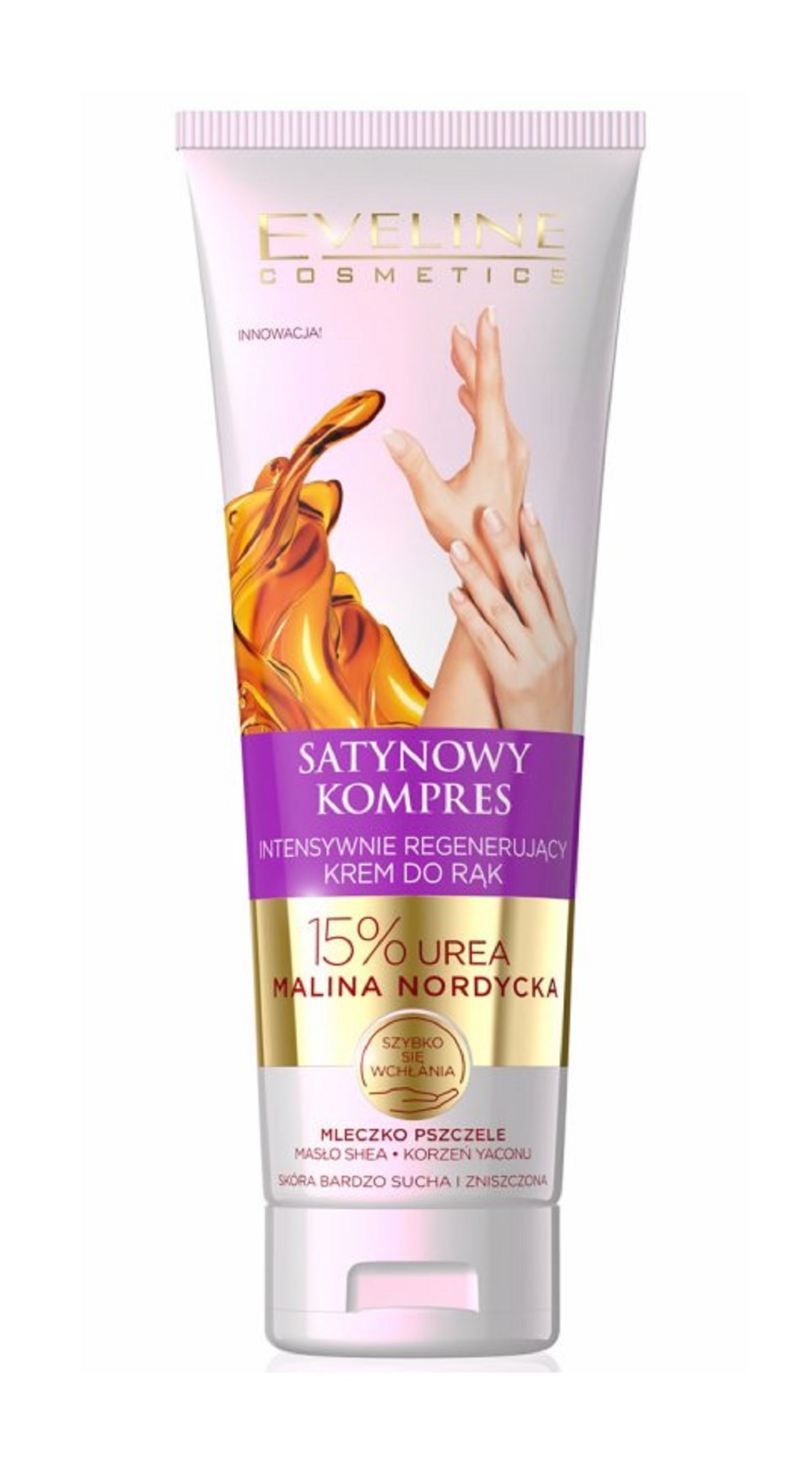 Eveline Cosmetics Satin Compress Krém pro suchou až popraskanou pokožku rukou 100 ml