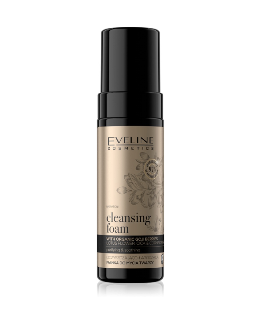 Eveline Cosmetics Organic Gold Cleansing Foam Čisticí a hydratační pěna na obličej 150 ml