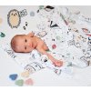 Lullalove Zavinovací přikrývka z mušelínu plena 100 x 100cm Ježek Modrý