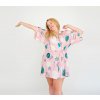 Lullalove Bambusový župan - Rose garden