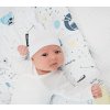 Lullalove Kojenecká bavlněná čepička 0-3 měsíců - Máta