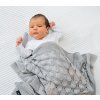 Lullalove Ažurková přikrývka BOHO Šedá