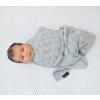 Lullalove Ažurková přikrývka BOHO Šedá