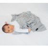 Lullalove Ažurková přikrývka BOHO Šedá