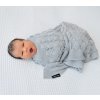 Lullalove Ažurková přikrývka BOHO Šedá