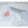 Lullalove Přikrývka nejen pro miminka BOHO Modro Šedá