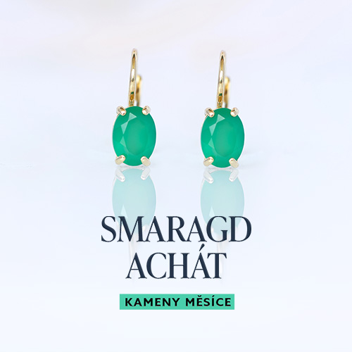KÁMEN MĚSÍCE: SMARAGD A ACHÁT
