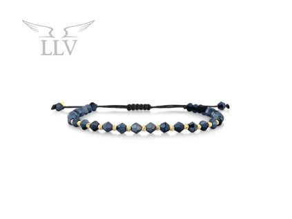 Šňůrkový náramek s hematity LLV07-GB016BL