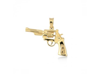 Celozlatý přívěsek Pistol LLV01-GP009Y