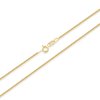 Jemný zlatý řetízek, Lanko LLV59-GCH029 (Barva zlata Žlutá, Délka řetízku 55 cm)