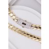 19087 3 exkluzivni retizek se zirkony v kombinovanem zlate monaco chain llv01 gch018yw