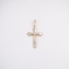 Exkluzivní přívěsek křížek s Ježíšem v kombinovaném zlatě LLV01-GP029