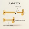 Zlatý piercing Labreta Lillian Vassago