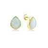 8488 1 zlate nausnice se syntetickym opalem llv01 woyeg008