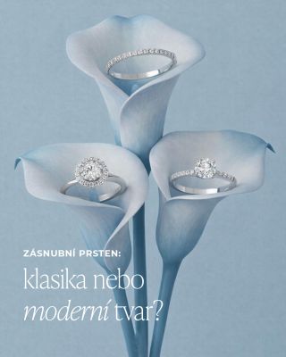 Klasický solitér je nadčasový a bezpečný. Moderný tvar pôsobí osobitejšie. 🤍✨