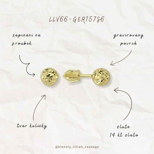 ✨ Peckové náušnice se šroubky — nadčasová klasika pro každý den. Vyrobené z 14kt zlata, dostupné v různých barvách i...