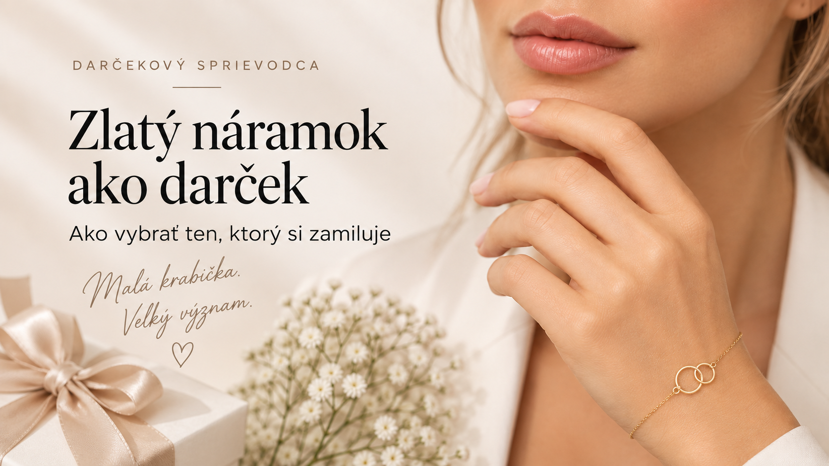 Zlatý náramok ako darček: ako vybrať ten, ktorý si zamiluje