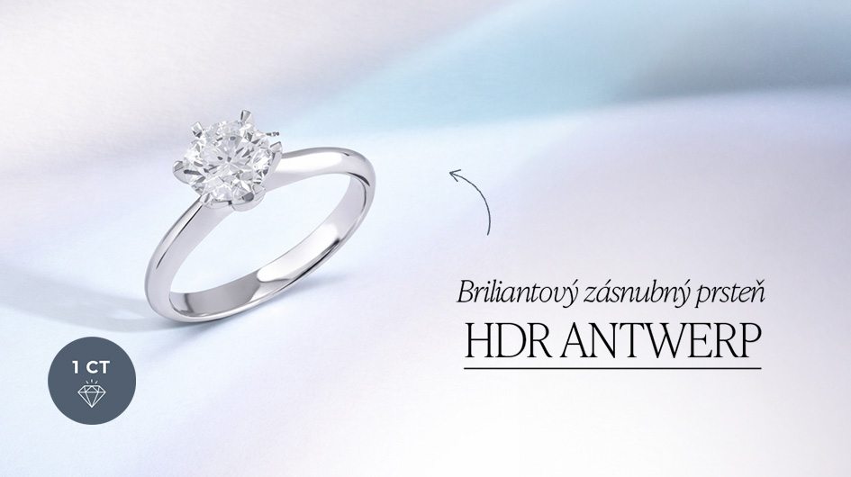 BRILIANTOVÝ ZÁSNUBNÝ PRSTEŇ LLV47-DR001W