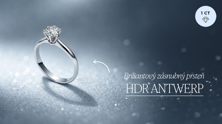 BRILIANTOVÝ ZÁSNUBNÝ PRSTEŇ LLV47-DR001W