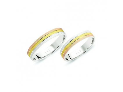 Snubné prstene F1717E (Farba zlata Žltá)