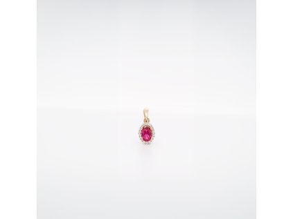 Zlatý prívesok s farebným a čírymi zirkónmi LLV66-SGP006YOR