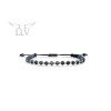 Šnúrkový náramok s hematitmi LLV07-GB016BL
