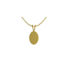 podkladovy oval zluty