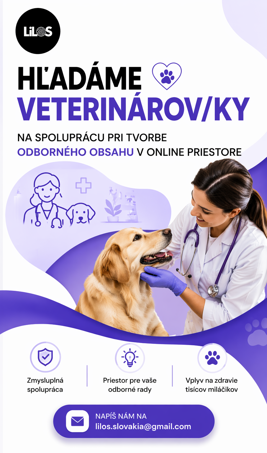 Hľadáme veterinárov na spoluprácu pri tvorbe odborného obsahu v online priestore