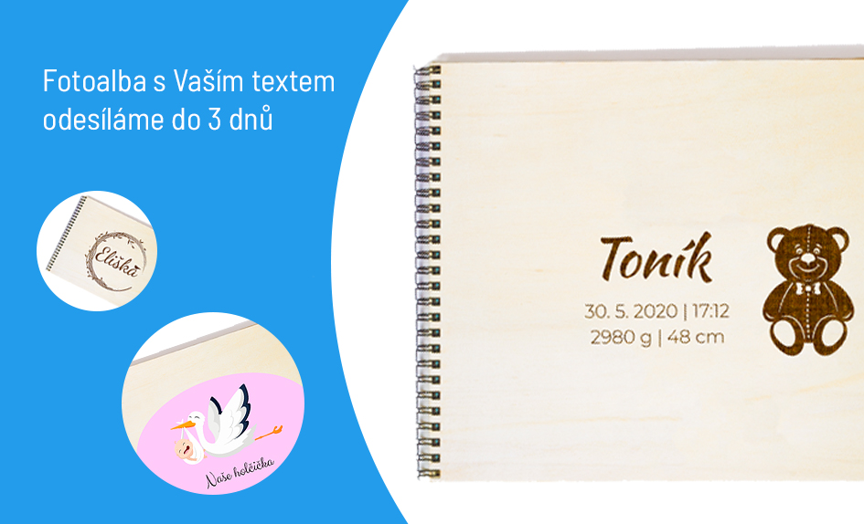 Fotoalba s vlastním textem
