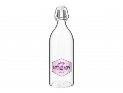 Láhev na ostružinový sirup šestihran