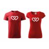 Párová trička spojená srdce