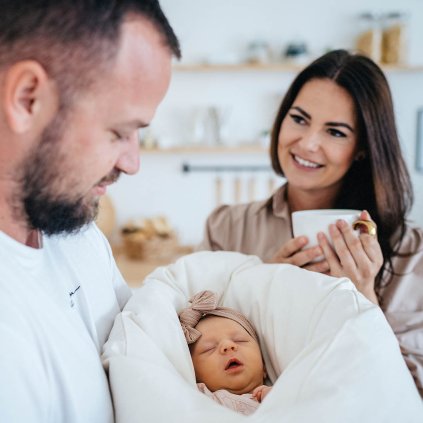 Péřová zavinovačka pro miminko - Natural Lily is sailing