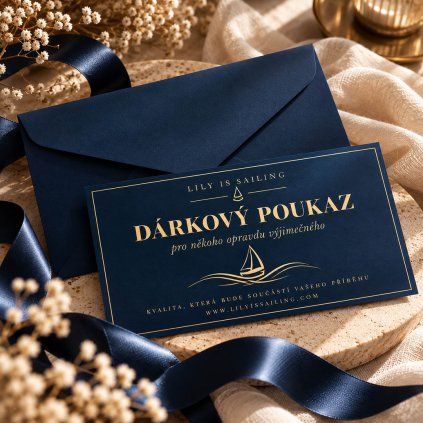 Dárkové poukazy Lily is sailing