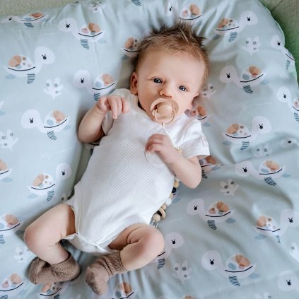Péřová zavinovačka Želvičky mint