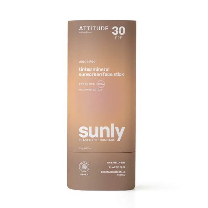 Tónovaná 100 % minerální tyčinka na obličej a rty: SPF 30
