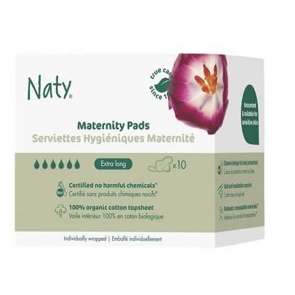 Dámské mateřské vložky po porodu Naty (10 ks)