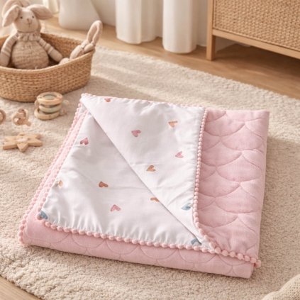 deka srdíčka a růžový velvet Lily is sailing