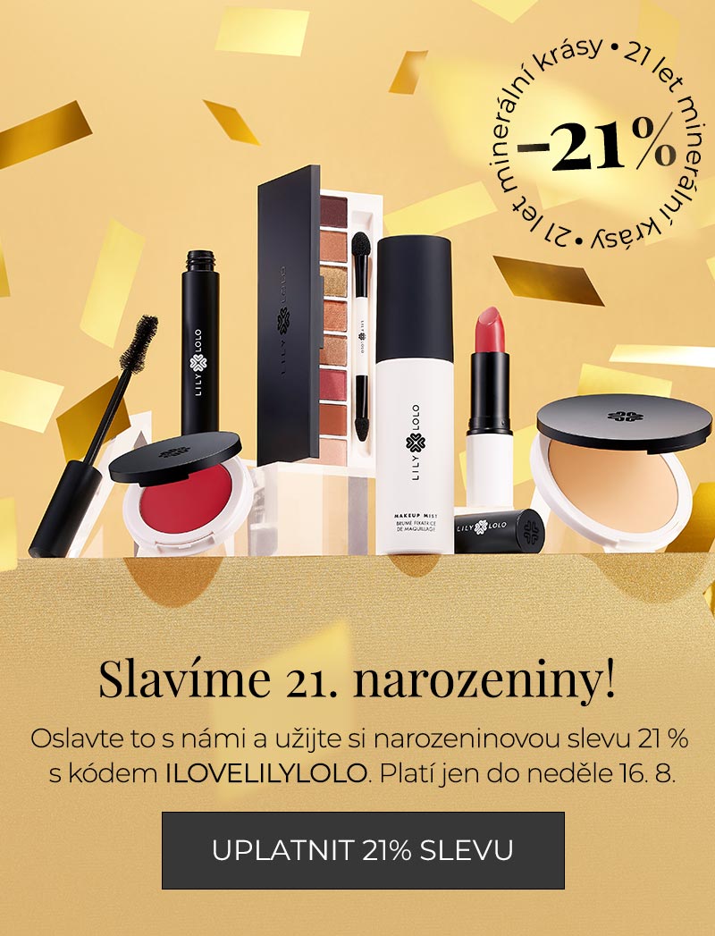 Narozeninová sleva 21 % na minerální kosmetiku Lily Lolo