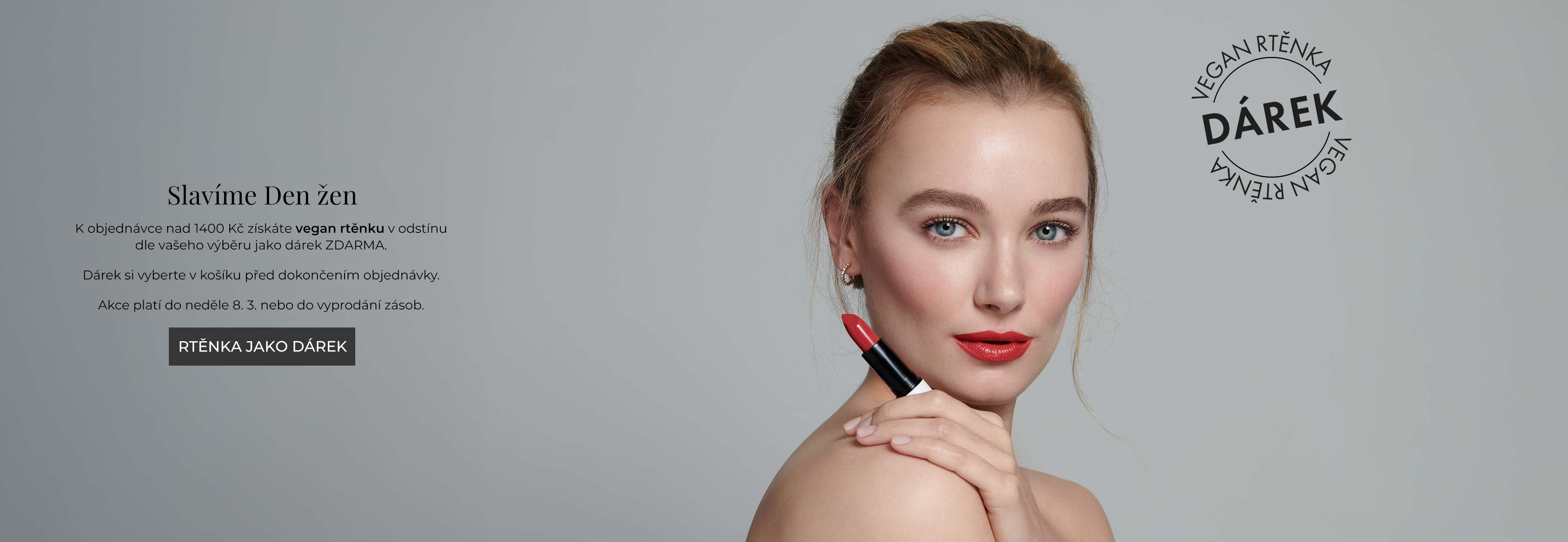 Vegan rtěnka jako dárek k MDŽ