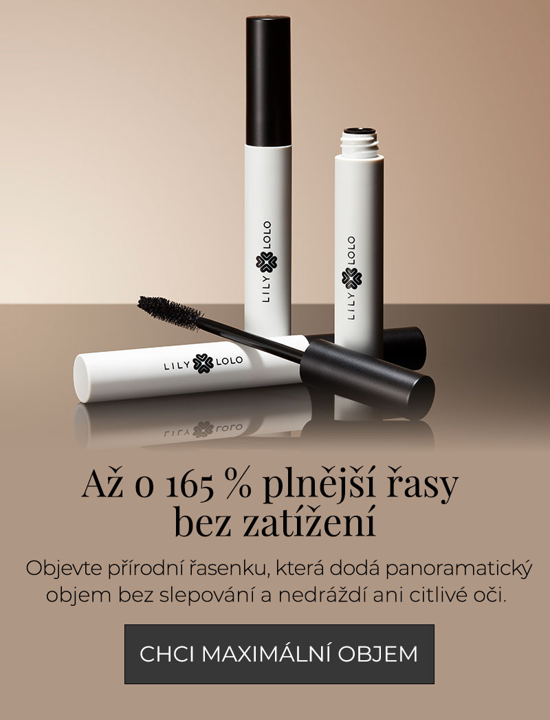 Objevte 100% přírodní a veganskou řasenku Volume Naturale od Lily Lolo, která dodá řasám panoramatický objem bez slepování a nedráždí ani citlivé oči.