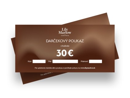 darcekove poukazky SK 30 EUR