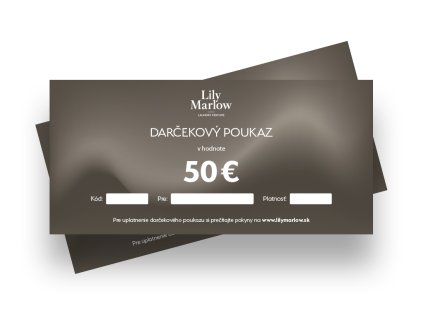 darcekove poukazky SK 50 EUR