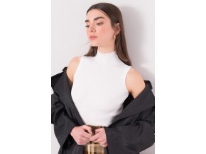 pol pl Bialy prazkowany top z golfem BSL 377931 1