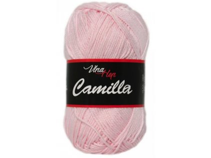 Příze Camilla  8003 pastelově růžová  pletací a háčkovací příze, 100% bavlna