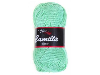 Příze Camilla 8140 mátově zelená  PLETACÍ A HÁČKOVACÍ PŘÍZE 100% bavlna