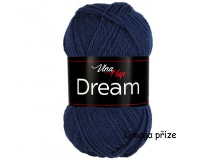 příze Dream 6409 modrá  100% MERINO VLNA PLETACÍ A HÁČKOVACÍ PŘÍZE